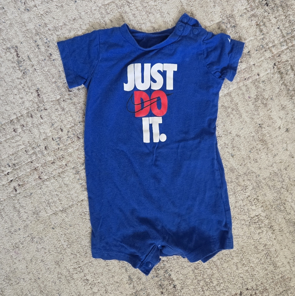 Blue Nike Just Do It Baby Romper